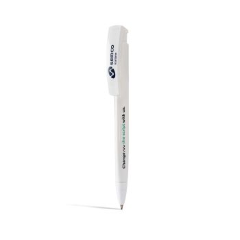 Ballpoint pen, White, 10 pcs. Change the script with us