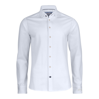 J. Harvest & Frost Indigo Bow 34 shirt, regular fit, men White